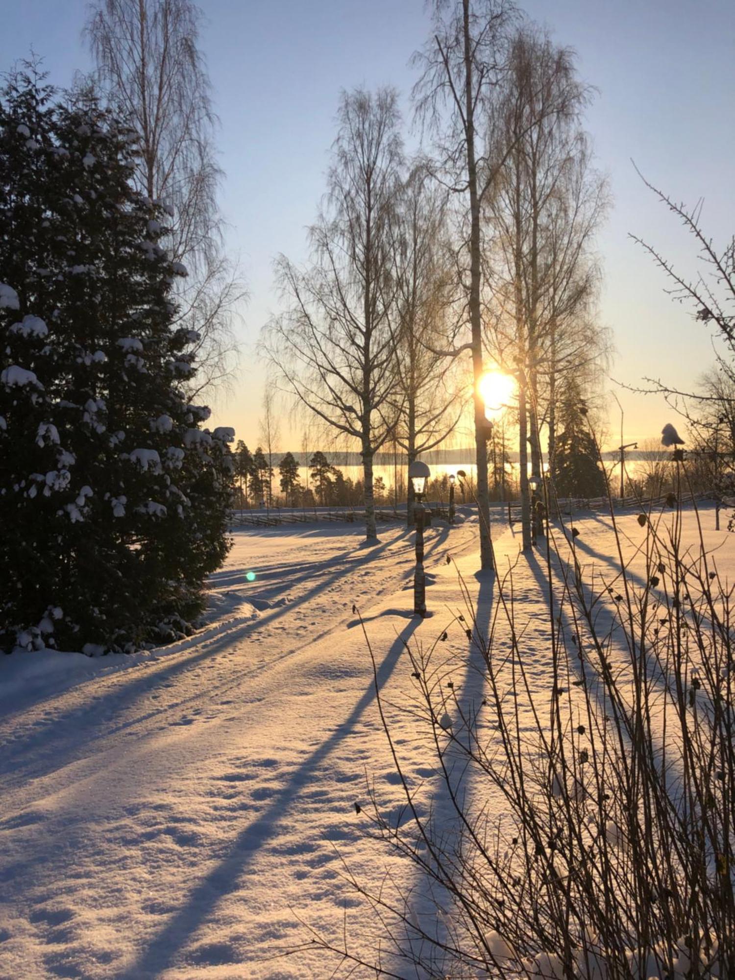 Mysigt Boende I Raettvik Med Utsikt Oever Siljan Luaran gambar