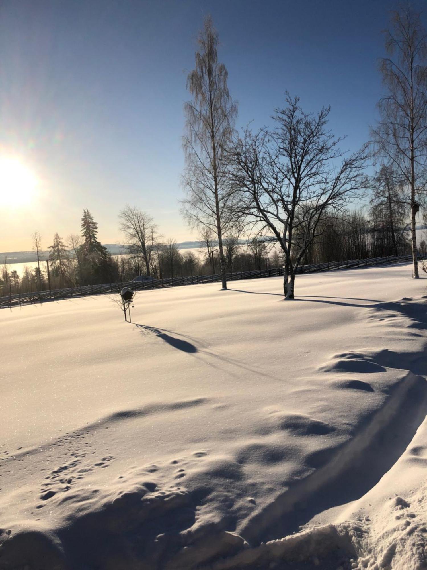Mysigt Boende I Raettvik Med Utsikt Oever Siljan Luaran gambar